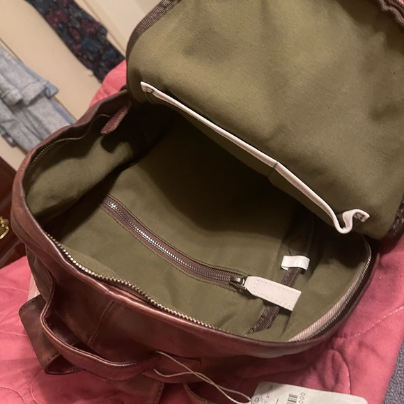 Brand NEW with Tags Buckle Brand UNISEX  Leather backpack OR Diaper Bag - Picture 4 of 4